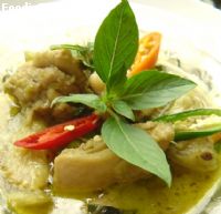 สูตรGreen curry with chicken    แกงเขียวหวานไก่
