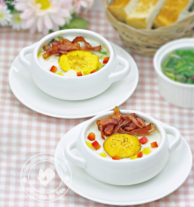 วิธีทำ ไข่อบสไตล์ฝรั่งเศส Egg Cocotte (Oeuf en Cocotte)