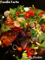 ยำปลากระป๋อง Thai Spicy Canned Sardines Salad