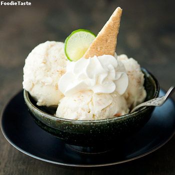 ไอศครีมพายมะนาว  - Key lime pie ice cream