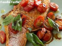 snapper grill with tomato sauce