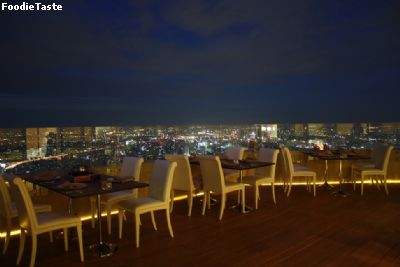 ห้องอาหาร Bangkok Balcony ชั้น 81 ของโรงแรมใบหยกสกาย จัดเป็นห้องอาหารที่โรแมนติก สัมผัสกับมุมมองที่สูงที่สุดของกรุงเทพ